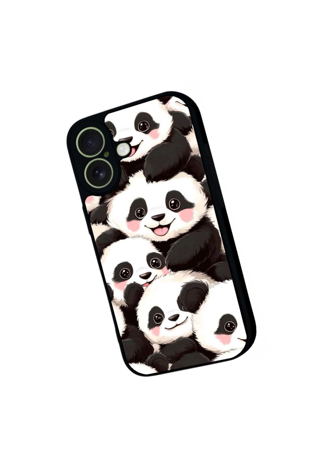 iPhone 17 Uyumlu Panda Tasarımlı Glossy Premium Kılıf