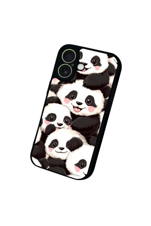 iPhone 17 Uyumlu Panda Tasarımlı Glossy Premium Kılıf