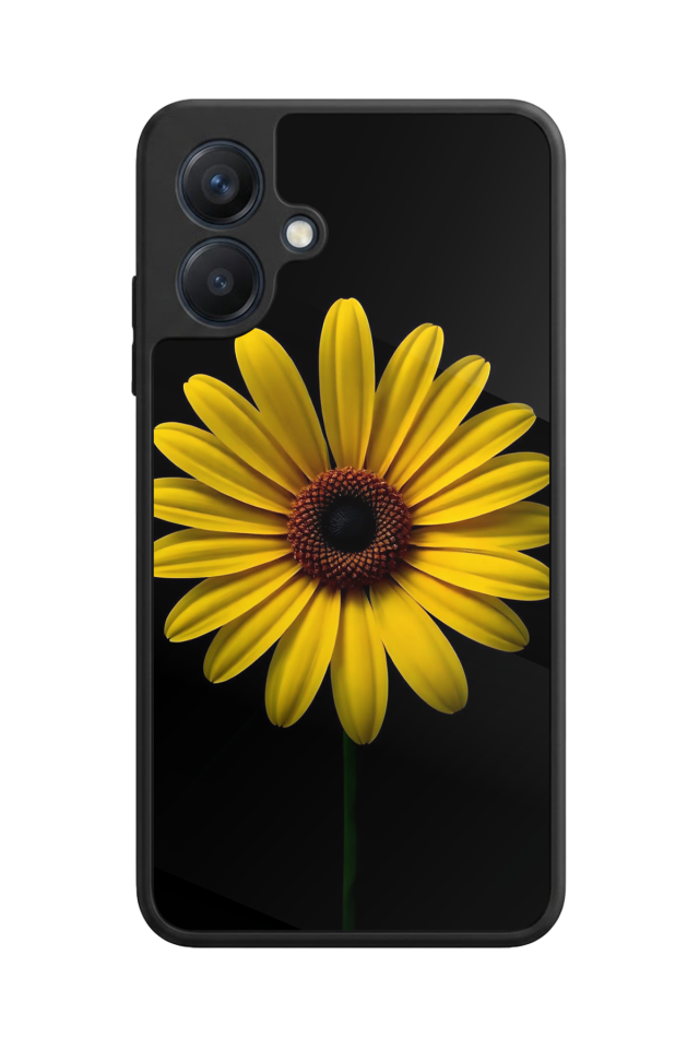 Samsung Galaxy A07 Uyumlu Papatya Tasarımlı Glossy Premium Kılıf