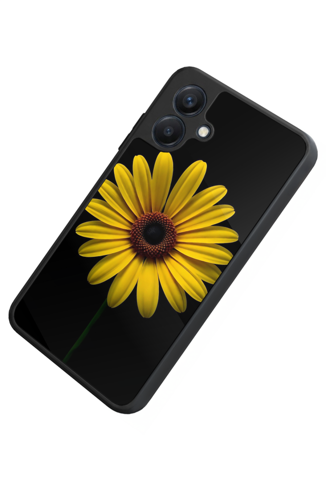 Samsung Galaxy A07 Uyumlu Papatya Tasarımlı Glossy Premium Kılıf