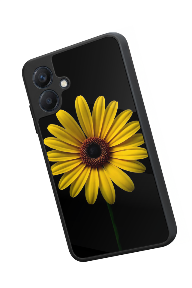 Samsung Galaxy A07 Uyumlu Papatya Tasarımlı Glossy Premium Kılıf