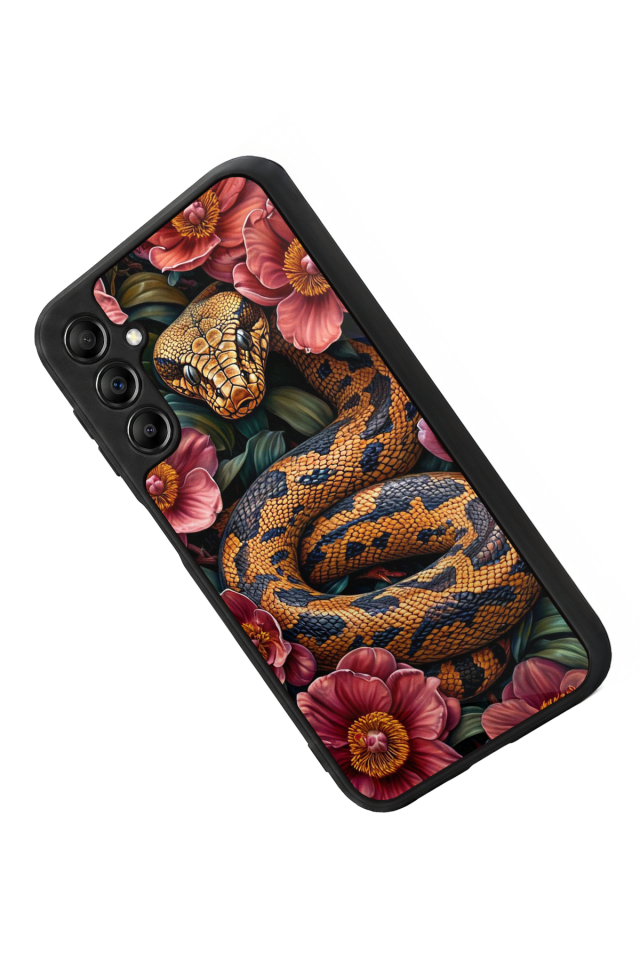 Samsung Galaxy A14 Uyumlu Yılan Tasarımlı Glossy Premium Kılıf