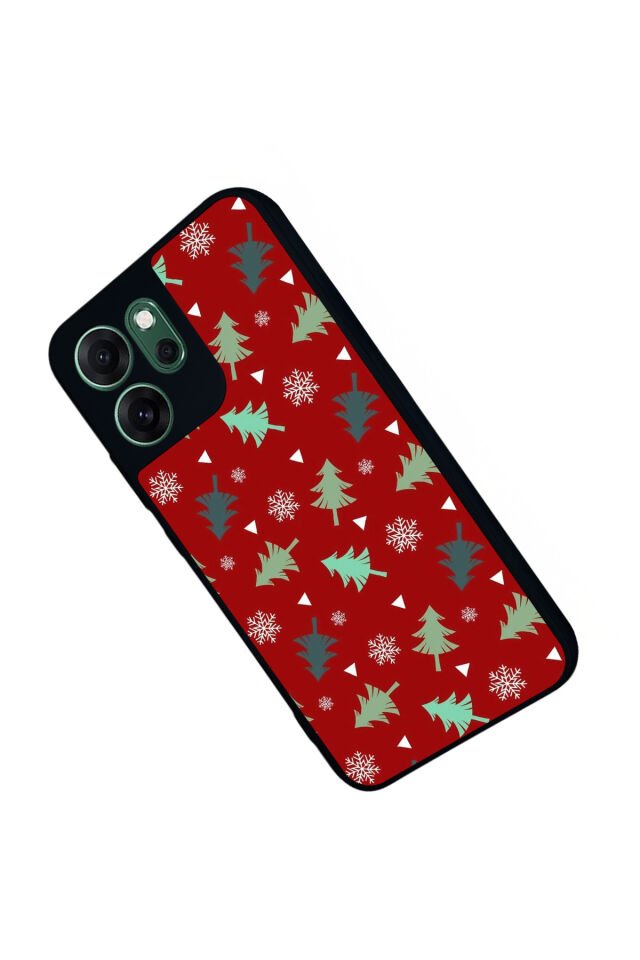 Oppo Reno 14F Uyumlu Yilbasi Christmas Tasarımlı Glossy Premium Kılıf