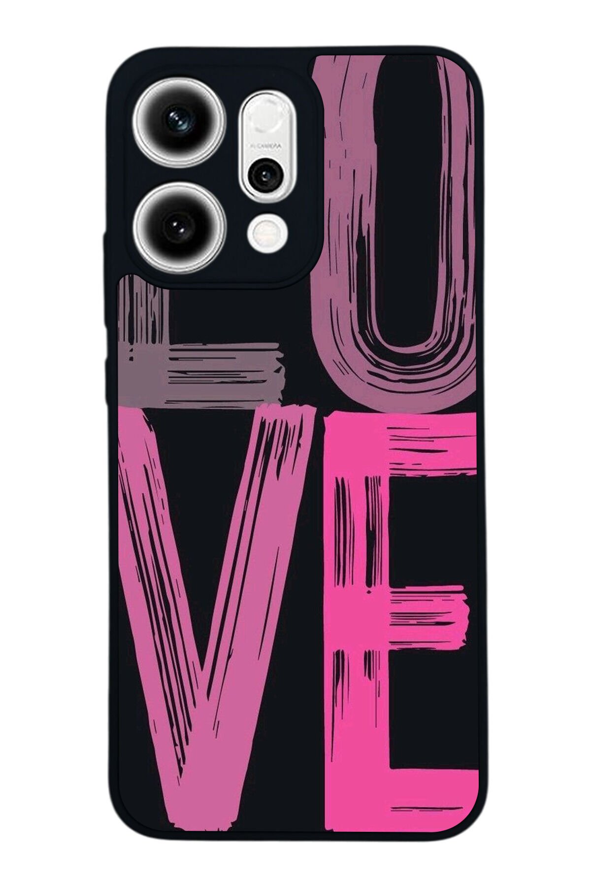 Oppo Reno 14 Uyumlu Love Tasarımlı Glossy Premium Kılıf