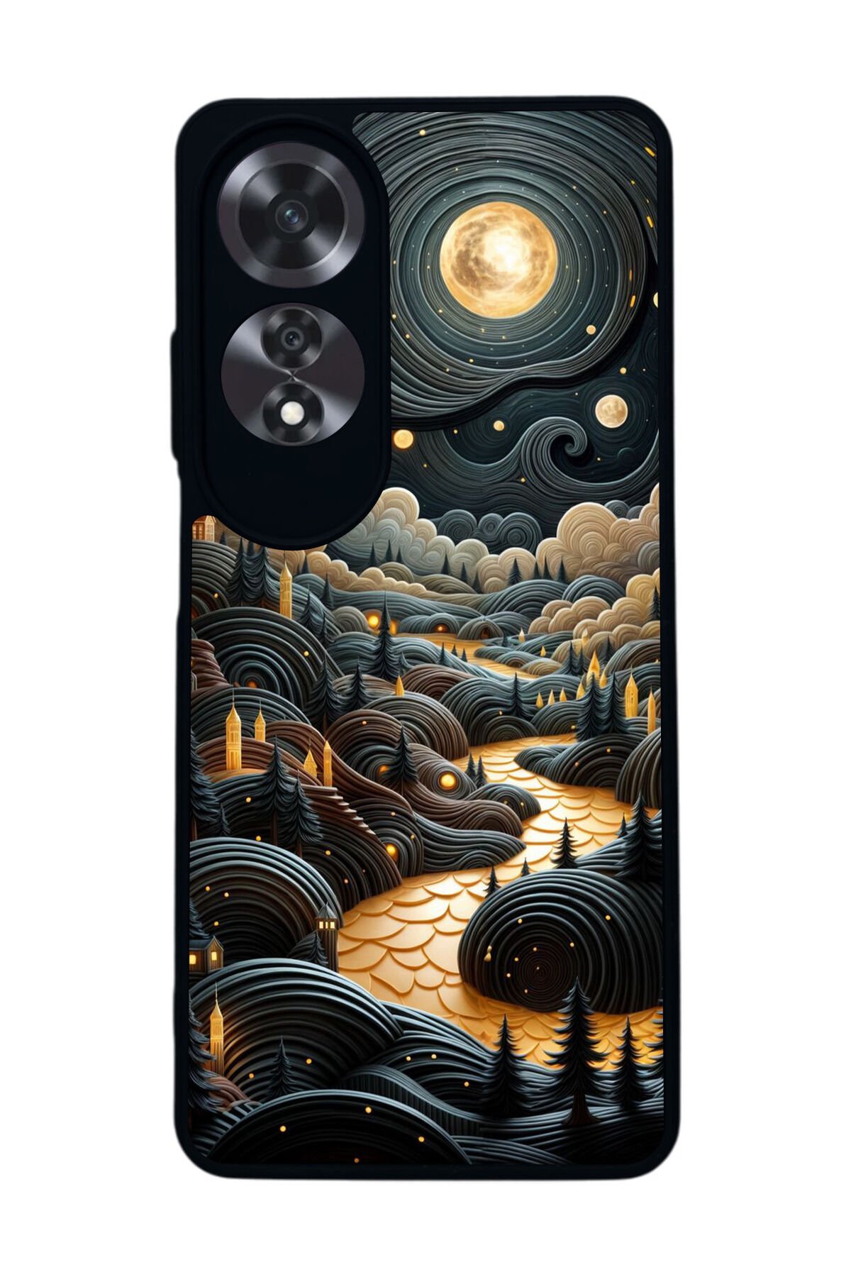 Oppo A60 Mat Siyah uyumlu Kılıf – Yumuşak Silikon, Koruyucu, Şok Emici Kapak