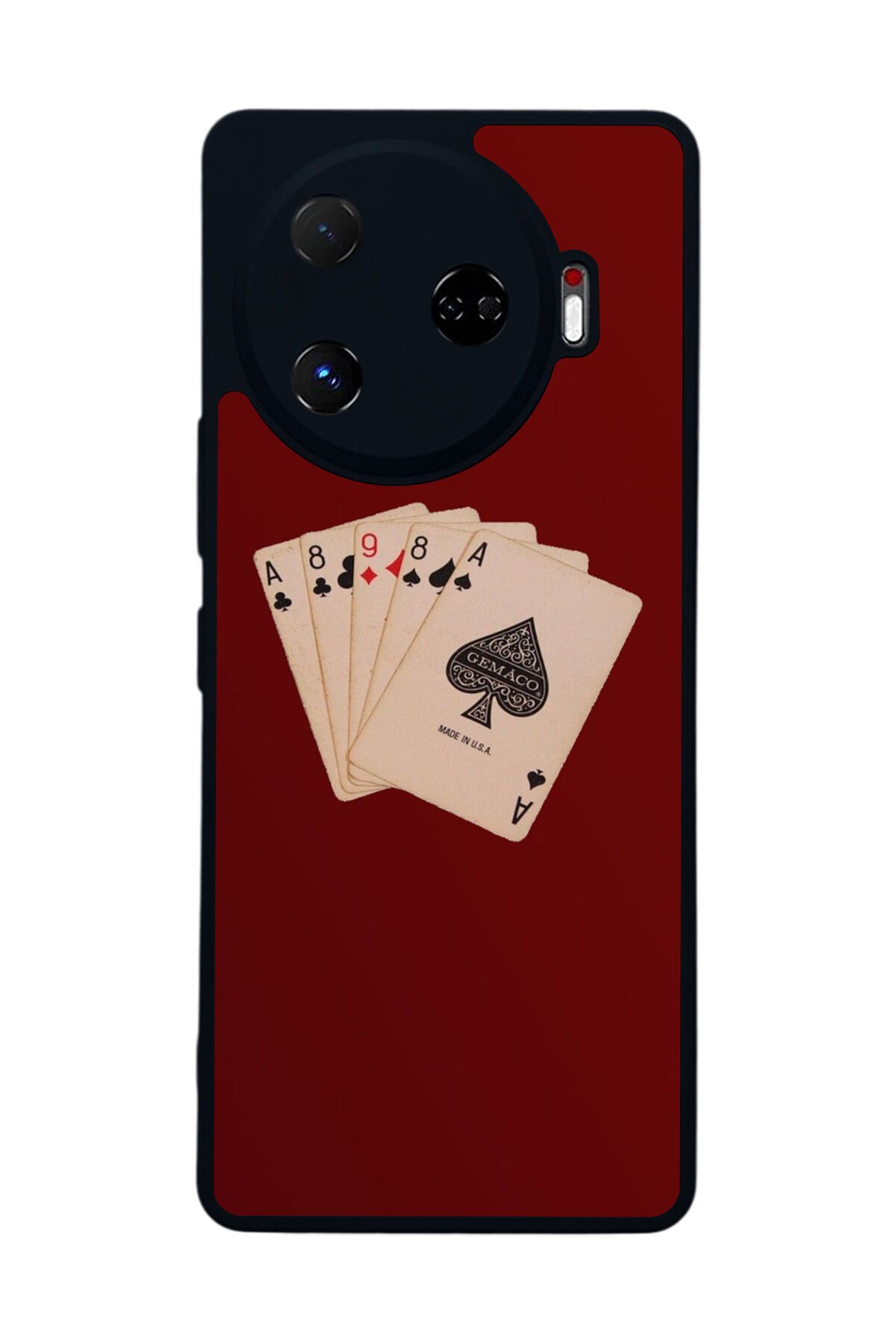 Tecno Camon 30 Pro Uyumlu Kirmizi Tasarımlı Glossy Premium Kılıf