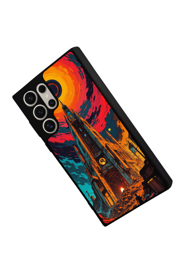 Samsung Galaxy S22 Ultra Uyumlu Abstract Tasarımlı Glossy Premium Kılıf