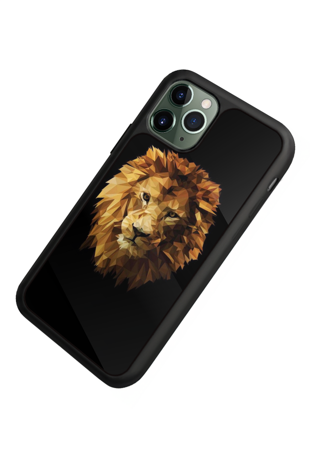 iPhone 11 Pro Uyumlu Aslan Tasarımlı Glossy Premium Kılıf