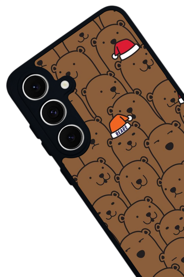 Samsung Galaxy S24 FE Uyumlu Ayı Tasarımlı Glossy Premium Kılıf