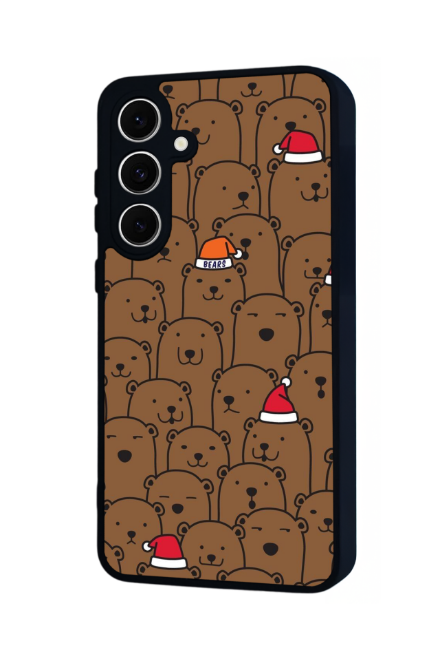 Samsung Galaxy S24 FE Uyumlu Ayı Tasarımlı Glossy Premium Kılıf