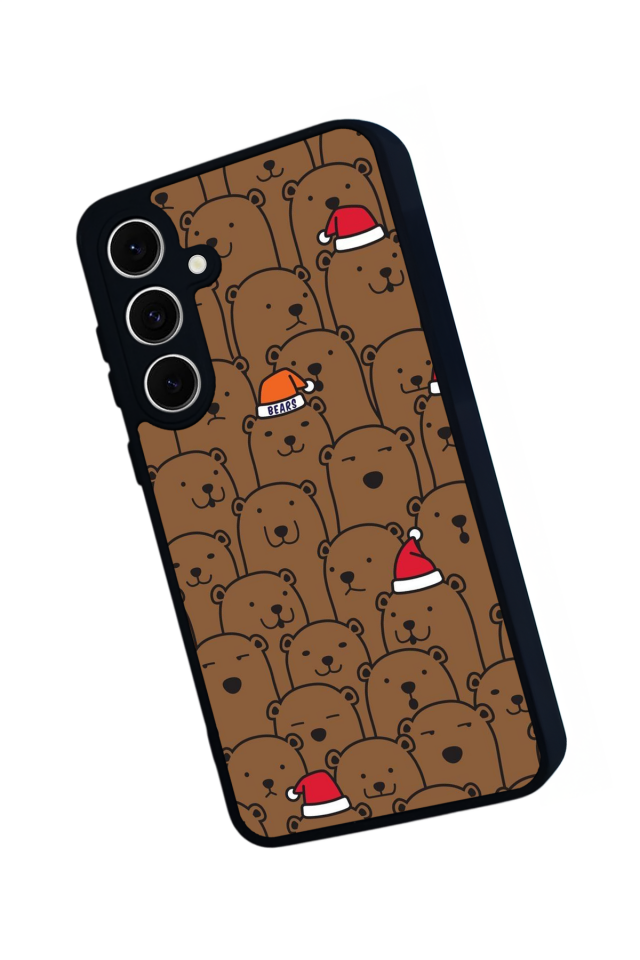 Samsung Galaxy S24 FE Uyumlu Ayı Tasarımlı Glossy Premium Kılıf