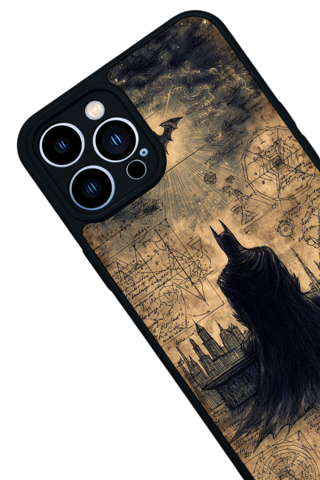 iPhone 13 Pro Max Uyumlu Batman Tasarımlı Glossy Premium Kılıf
