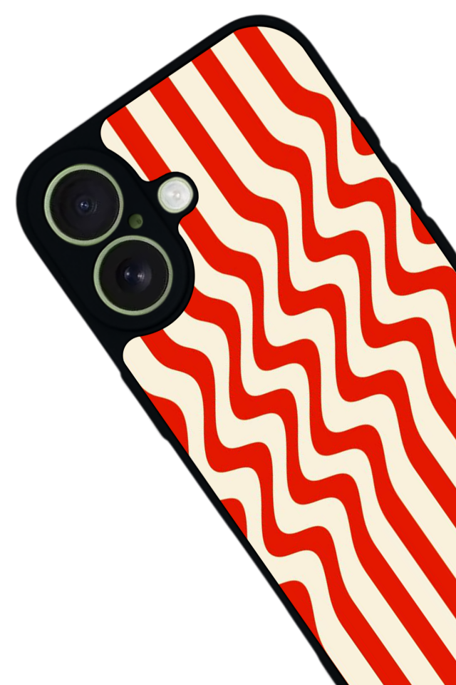 iPhone 17 Uyumlu Çizgi Sanatı Tasarımlı Glossy Premium Kılıf