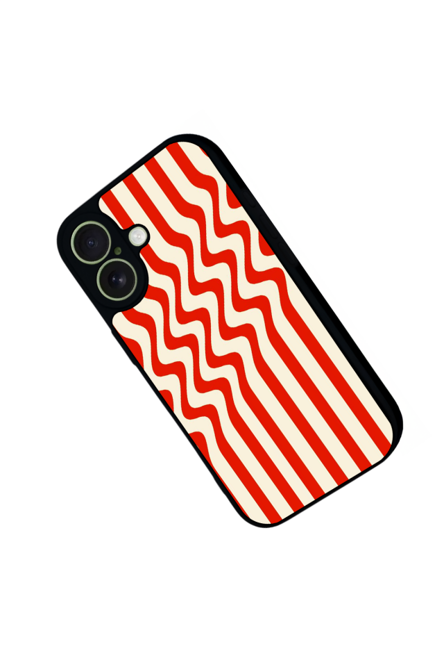 iPhone 17 Uyumlu Çizgi Sanatı Tasarımlı Glossy Premium Kılıf