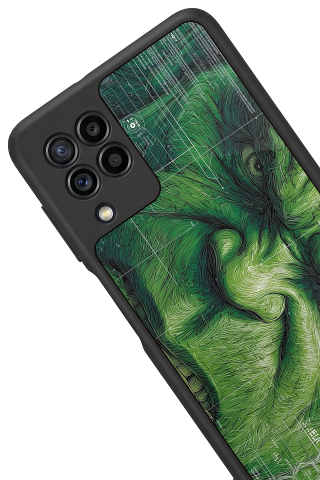 Samsung Galaxy M22 Uyumlu Hulk Tasarımlı Glossy Premium Kılıf