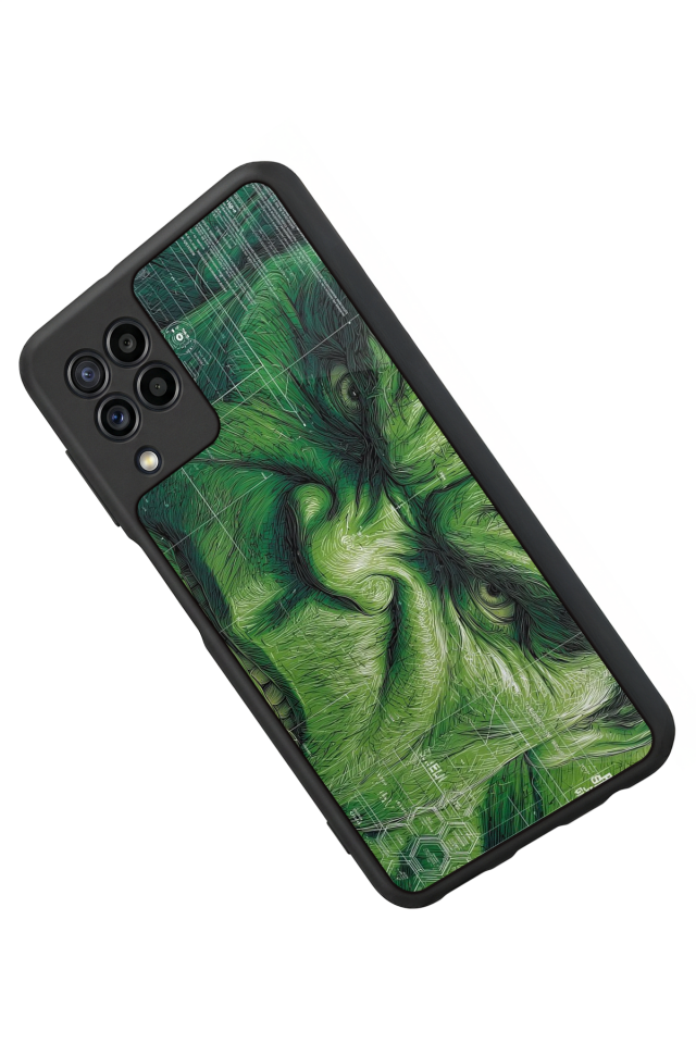 Samsung Galaxy M22 Uyumlu Hulk Tasarımlı Glossy Premium Kılıf