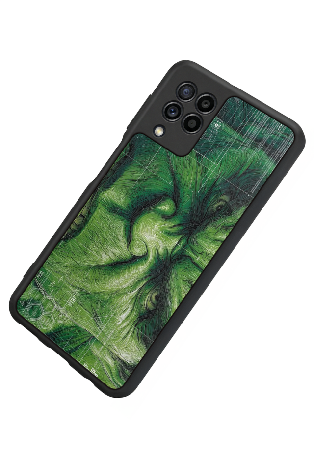 Samsung Galaxy M22 Uyumlu Hulk Tasarımlı Glossy Premium Kılıf