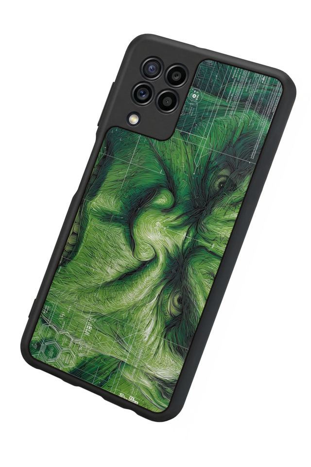 Samsung Galaxy M22 Uyumlu Hulk Tasarımlı Glossy Premium Kılıf