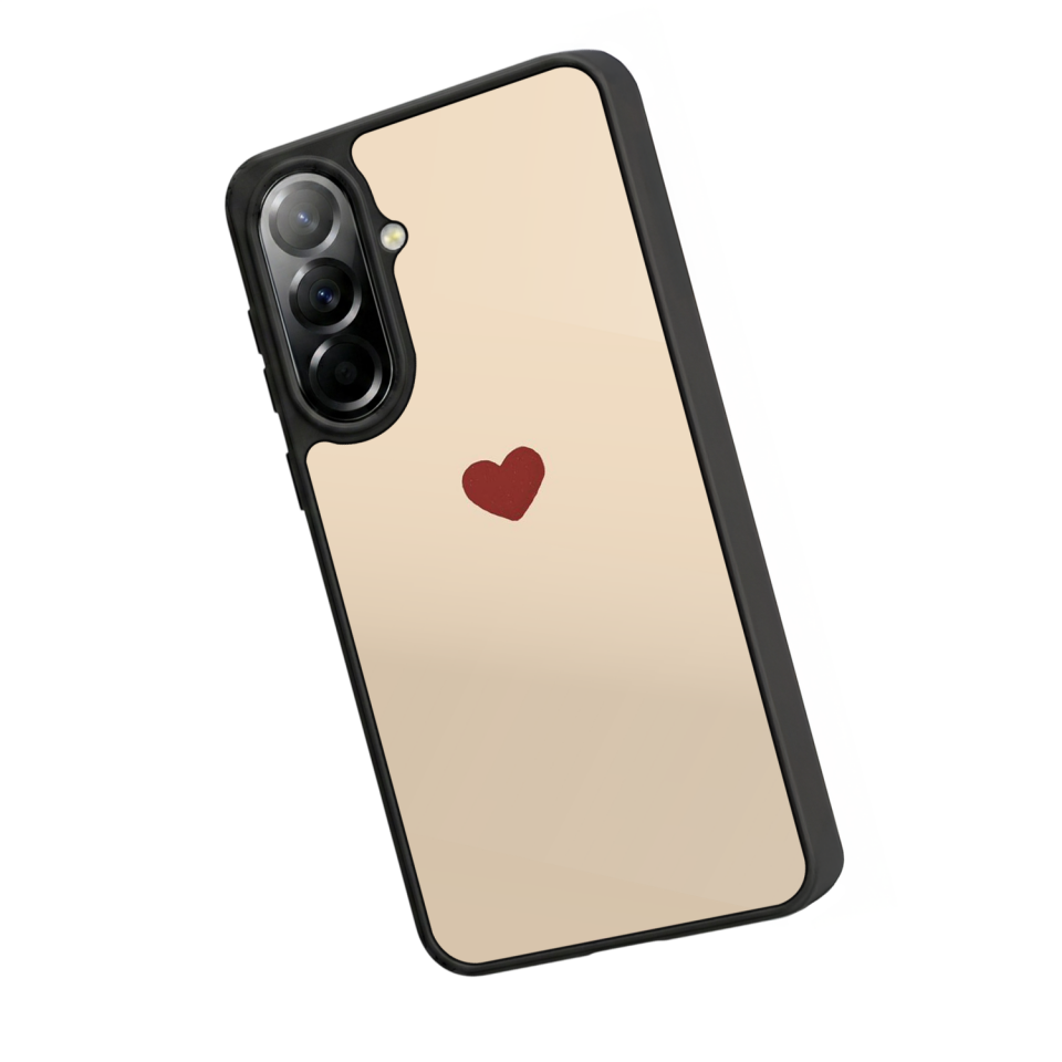 Samsung Galaxy A57 Uyumlu Kalp Love Tasarımlı Glossy Premium Kılıf