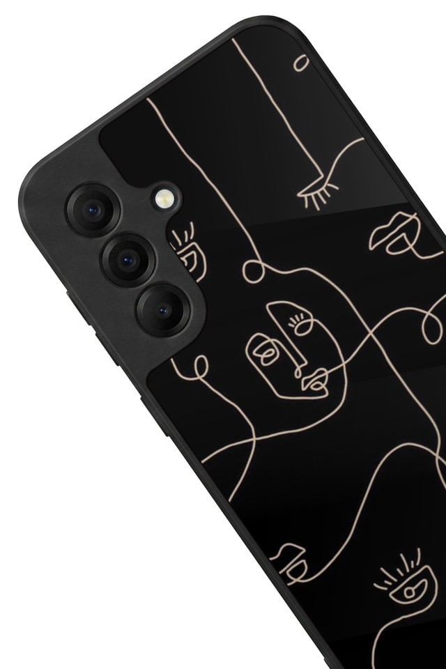 Samsung Galaxy A17 Uyumlu Line Art Tasarımlı Glossy Premium Kılıf