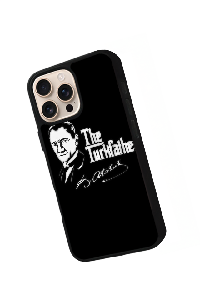iPhone 16 Pro Uyumlu Mustafa Kemal Ataturk Tasarımlı Glossy Premium Kılıf