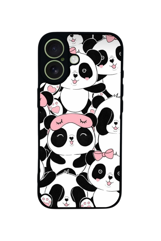 iPhone 17 Uyumlu Panda Tasarımlı Glossy Premium Kılıf
