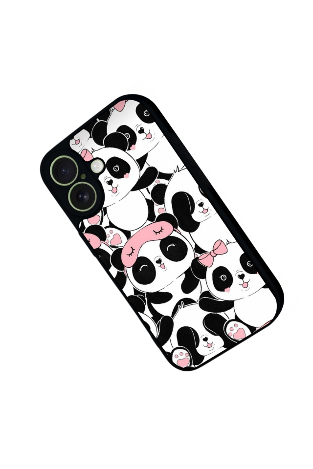 iPhone 17 Uyumlu Panda Tasarımlı Glossy Premium Kılıf