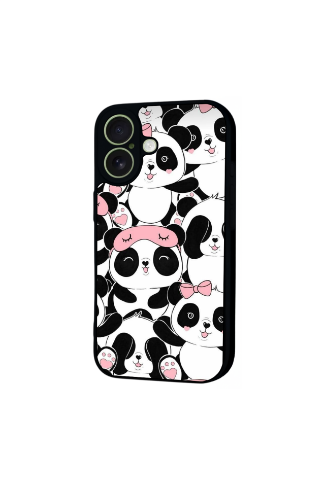 iPhone 17 Uyumlu Panda Tasarımlı Glossy Premium Kılıf