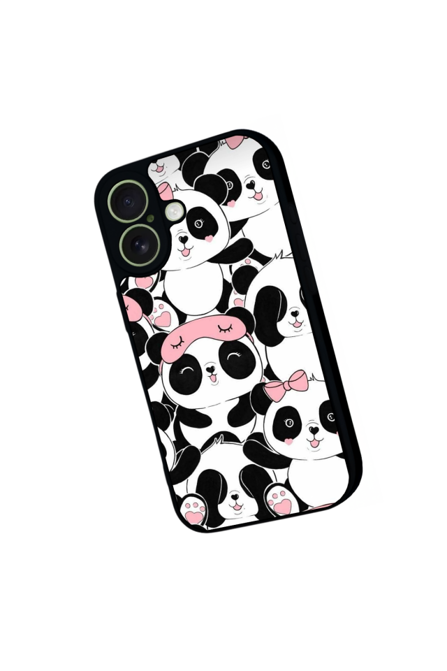 iPhone 17 Uyumlu Panda Tasarımlı Glossy Premium Kılıf