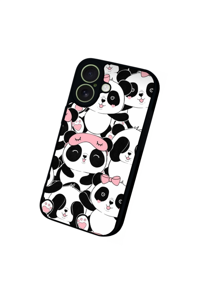 iPhone 17 Uyumlu Panda Tasarımlı Glossy Premium Kılıf