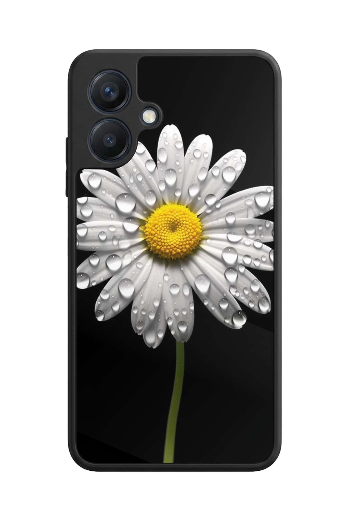 Samsung Galaxy A07 Uyumlu Papatya Tasarımlı Glossy Premium Kılıf