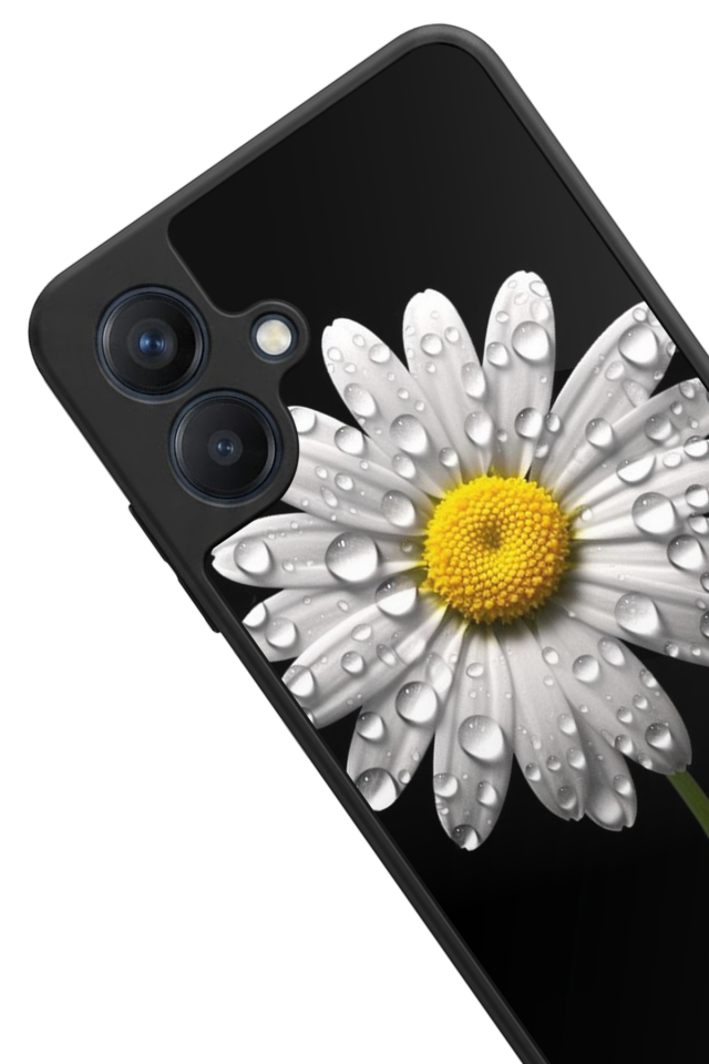 Samsung Galaxy A07 Uyumlu Papatya Tasarımlı Glossy Premium Kılıf