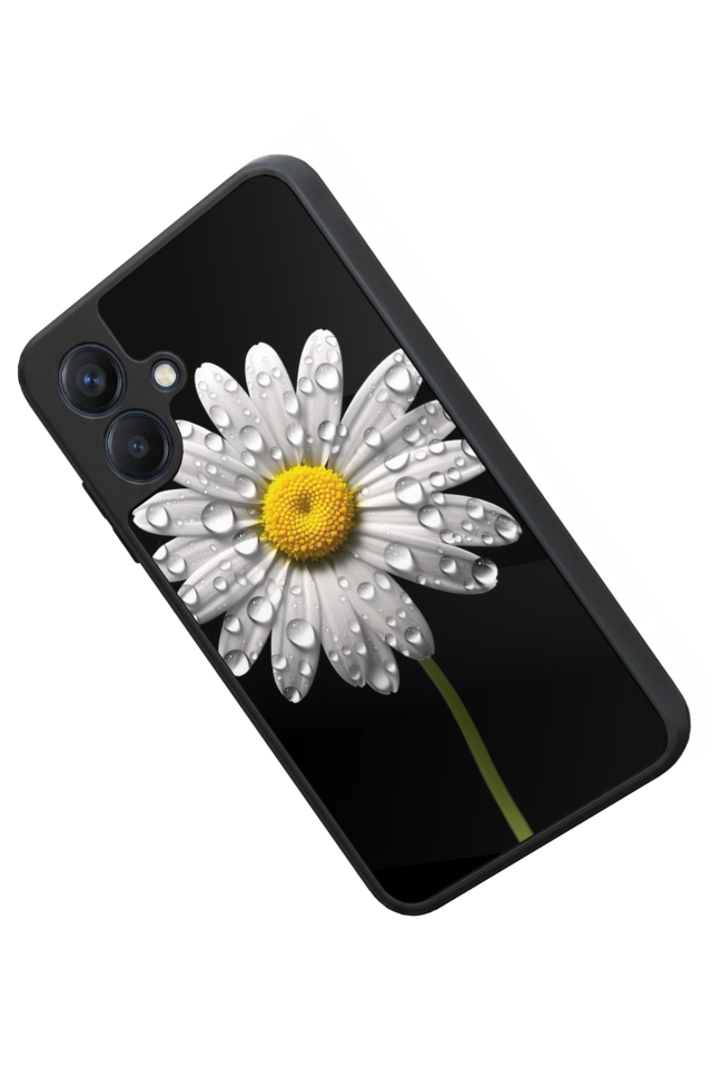 Samsung Galaxy A07 Uyumlu Papatya Tasarımlı Glossy Premium Kılıf