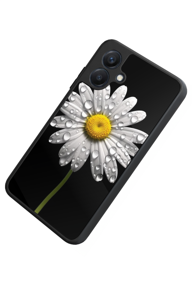 Samsung Galaxy A07 Uyumlu Papatya Tasarımlı Glossy Premium Kılıf