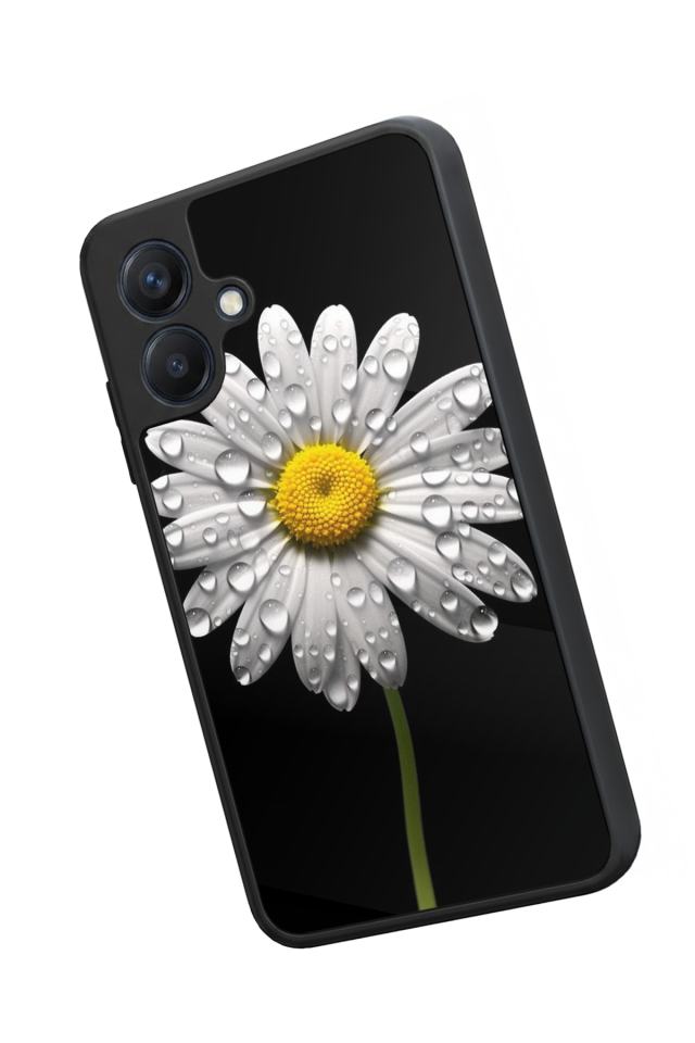 Samsung Galaxy A07 Uyumlu Papatya Tasarımlı Glossy Premium Kılıf