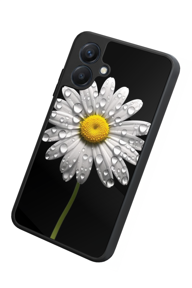 Samsung Galaxy A07 Uyumlu Papatya Tasarımlı Glossy Premium Kılıf