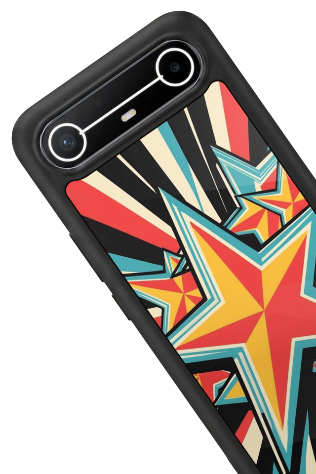 Tecno Spark Slim 5G Uyumlu Retro Yildizlar Tasarımlı Glossy Premium Kılıf