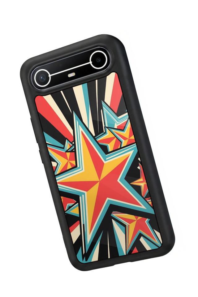 Tecno Spark Slim 5G Uyumlu Retro Yildizlar Tasarımlı Glossy Premium Kılıf
