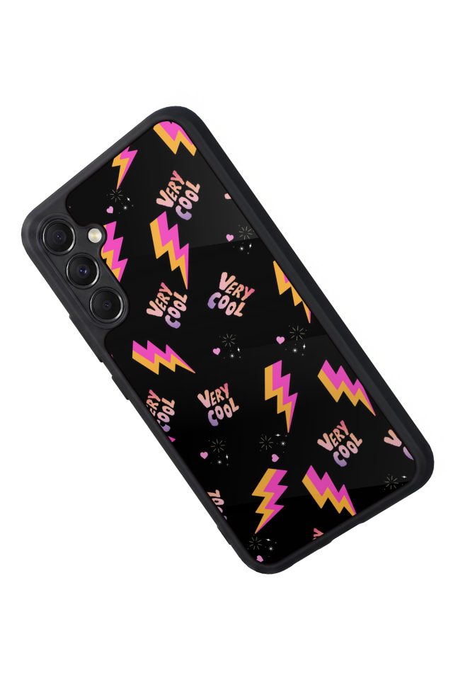 Samsung Galaxy A34 Uyumlu Simsek Tasarımlı Glossy Premium Kılıf