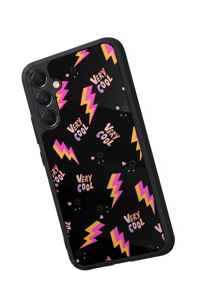 Samsung Galaxy A34 Uyumlu Simsek Tasarımlı Glossy Premium Kılıf
