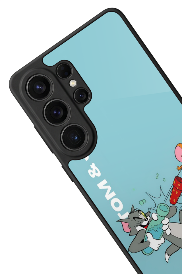 Samsung Galaxy S26 Ultra Uyumlu Tom And Jerry Tasarımlı Glossy Premium Kılıf