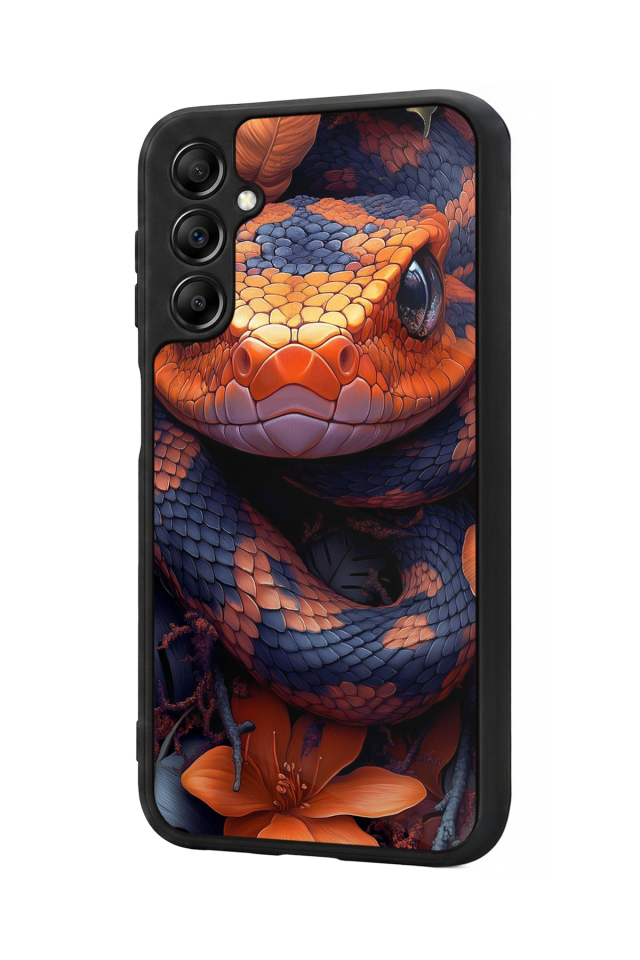 Samsung Galaxy A14 Uyumlu Yılan Tasarımlı Glossy Premium Kılıf