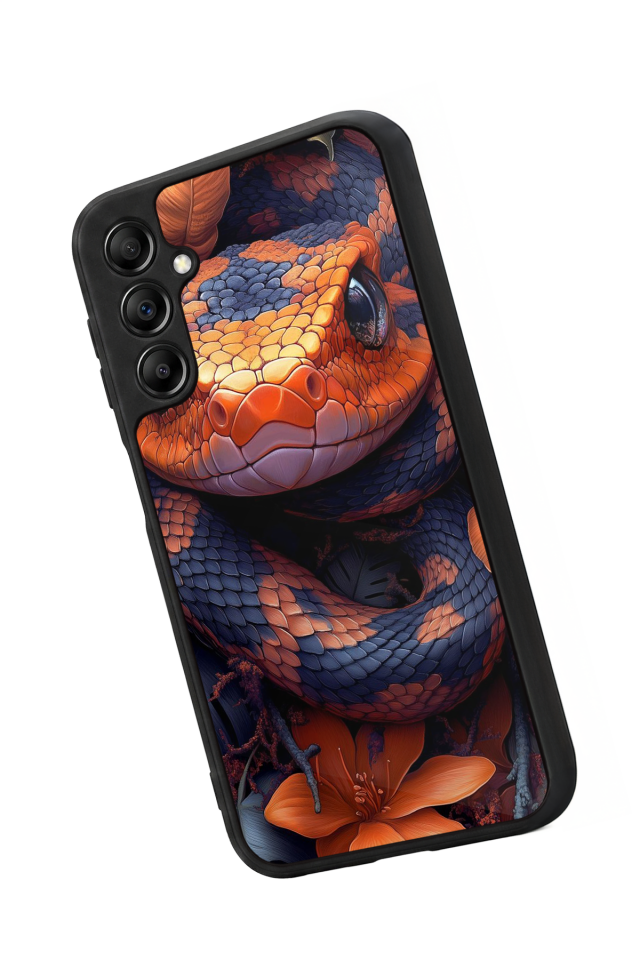 Samsung Galaxy A14 Uyumlu Yılan Tasarımlı Glossy Premium Kılıf