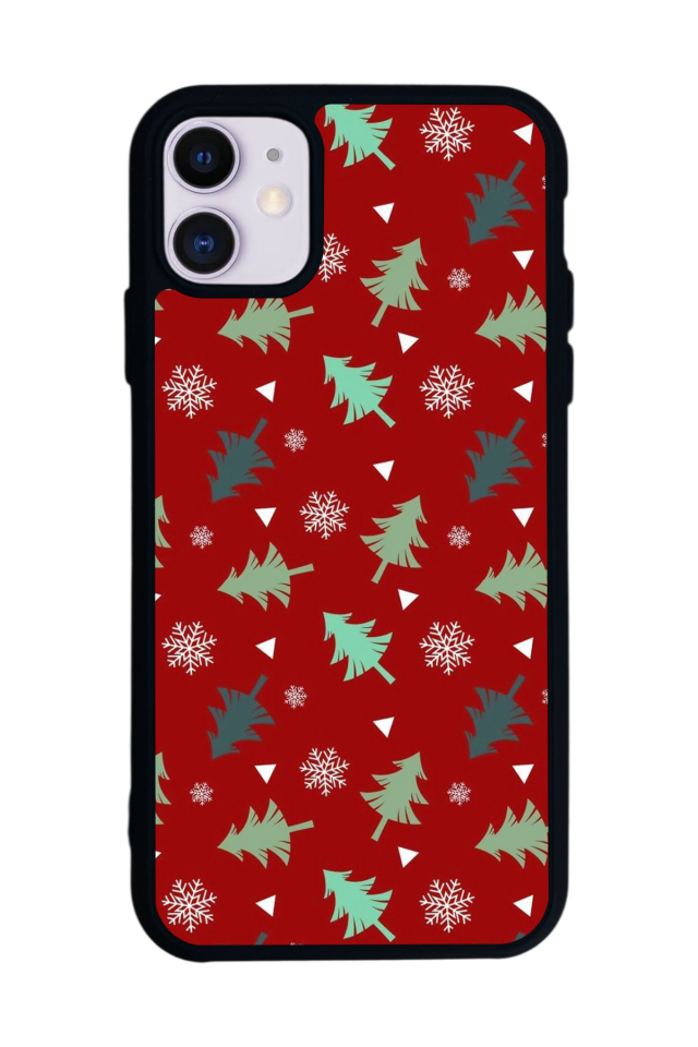 iPhone 11 Uyumlu Yilbasi Christmas Tasarımlı Glossy Premium Kılıf