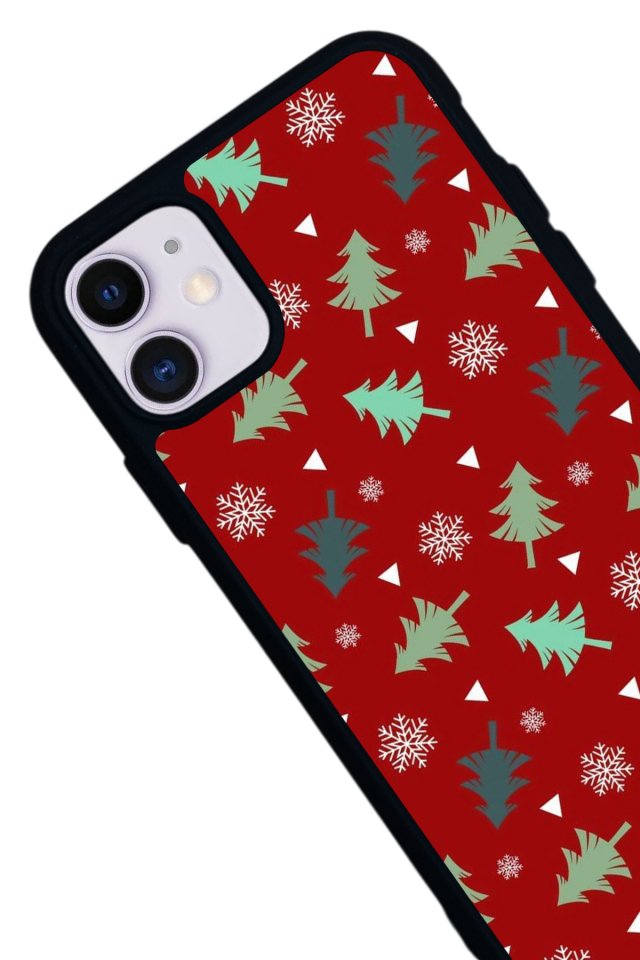 iPhone 11 Uyumlu Yilbasi Christmas Tasarımlı Glossy Premium Kılıf