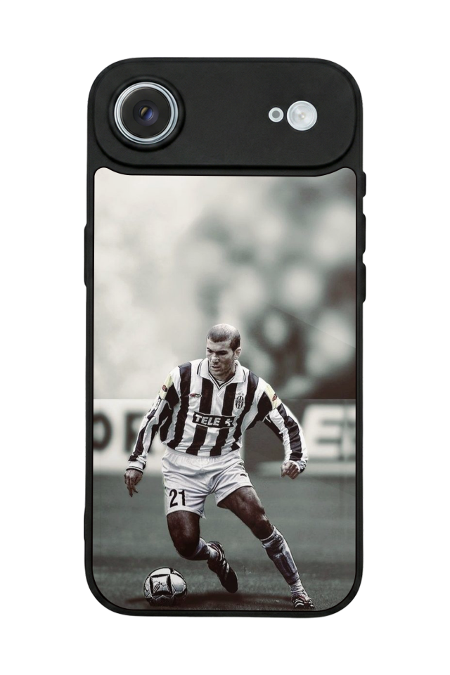 iPhone 17 Air Uyumlu Zidane Tasarımlı Glossy Premium Kılıf