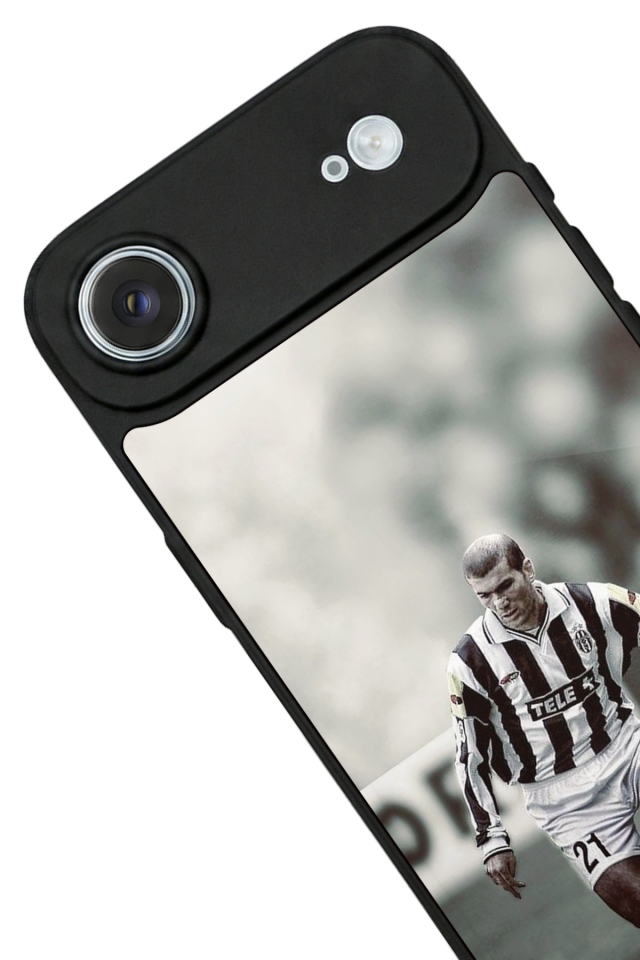 iPhone 17 Air Uyumlu Zidane Tasarımlı Glossy Premium Kılıf