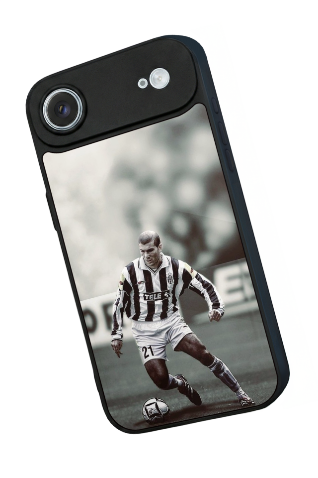 iPhone 17 Air Uyumlu Zidane Tasarımlı Glossy Premium Kılıf