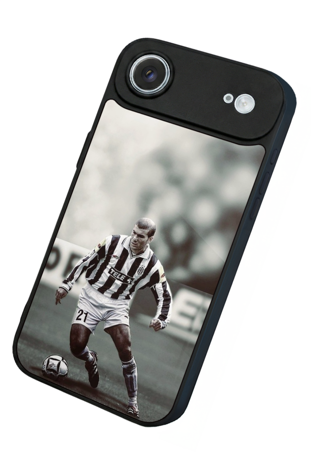 iPhone 17 Air Uyumlu Zidane Tasarımlı Glossy Premium Kılıf