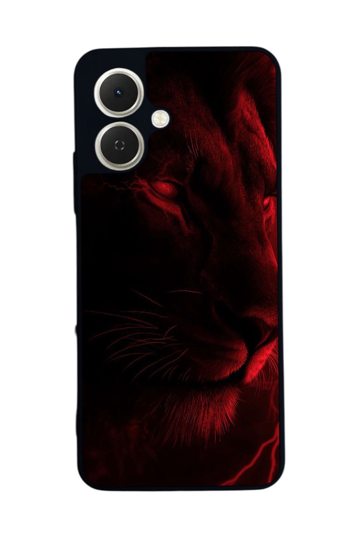Tecno Spark GO 2 Uyumlu Aslan Tasarımlı Glossy Premium Kılıf